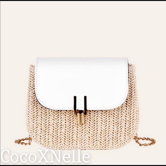 cocoxnelle Handbags - Mini Straw Crossbody!